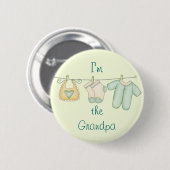 Ik ben de opa ronde button 5,7 cm (Voorkant /achterkant)