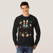 Ik ben de oplappende bunny Easter Day Matching Fam T-shirt (Voorkant volledig)