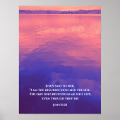 Ik ben de opstanding | Aangepaste tekst Sunrise La Poster (Voorkant)