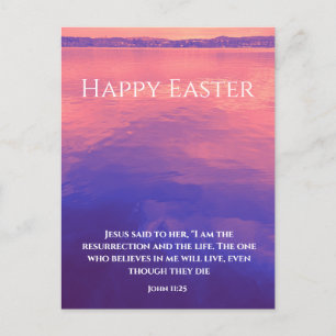Ik ben de opstanding   Bijbelvers Custom Easter Briefkaart