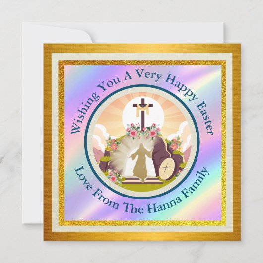 Ik ben de opstanding en het leven ansichtkaart kaart (Voorkant)