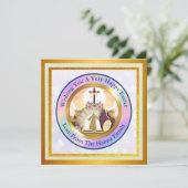 Ik ben de opstanding en het leven ansichtkaart kaart (Staand voorkant)