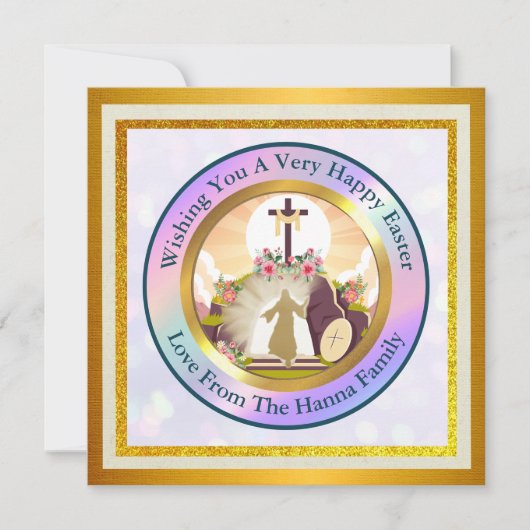 Ik ben de opstanding en het leven ansichtkaart kaart (Voorkant)