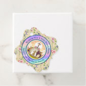 Ik ben de opstanding en het leven bedankjes labels (In situ)