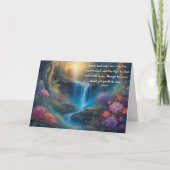 Ik ben de opstanding en het leven bos Pasen Feestdagen Kaart (Voorkant)