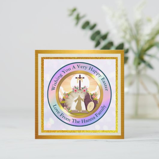 Ik ben de opstanding en het leven briefkaart (Staand voorkant)