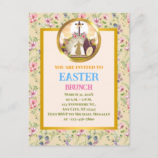 Ik ben de opstanding en het leven briefkaart (Voorkant)