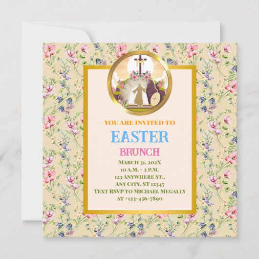 Ik ben de opstanding en het leven kaart (Voorkant)