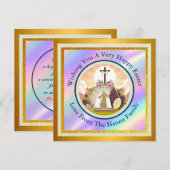 Ik ben de opstanding en het leven kerstkaart kaart (Voorkant / Achterkant)