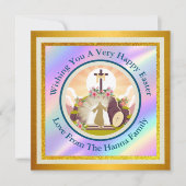 Ik ben de opstanding en het leven kerstkaart kaart (Voorkant)