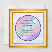 Ik ben de opstanding en het leven kerstkaart kaart (Achterkant)