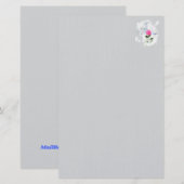 Ik ben de opstanding grijze briefpapier (Voorkant / Achterkant)