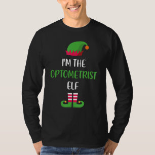 Ik ben de Optometrist Elf kerstfamilie die aanpast T-shirt