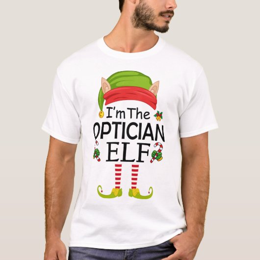 Ik ben de Optometrist Elf T-shirt (Voorkant)