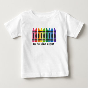 Ik ben de oudere Crayon Kinder 'T-shirt-matching f