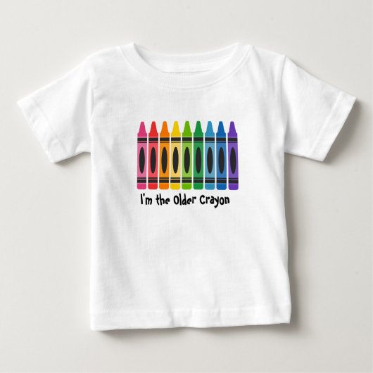 Ik ben de oudere Crayon Kinder 'T-shirt-matching f (Voorkant)