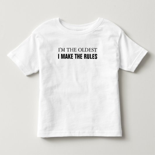 Ik ben de oudste die ik maak. kinder shirts (Voorkant)