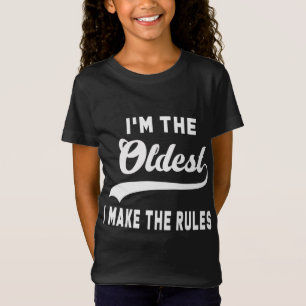 Ik ben de oudste Elf familie die grappige kerst aa T-shirt