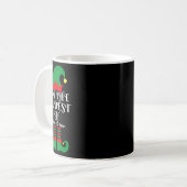 Ik ben de oudste elf Kerstman Helpers Matching Fa Koffiemok (Voorkant links)