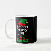 Ik ben de oudste elf Kerstman Helpers Matching Fa Koffiemok (Links)