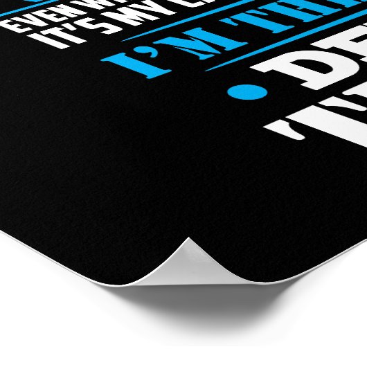 Ik ben de oudste tentistische Hilarious Profession Poster (Hoek)