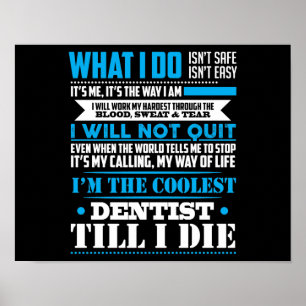 Ik ben de oudste tentistische Hilarious Profession Poster