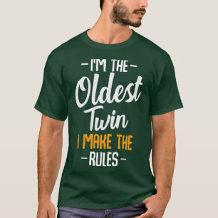 Ik ben de oudste tweelingbroer die grappig samenva t-shirt