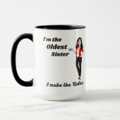 Ik ben de oudste zus, ik maak de regels mok (Links)