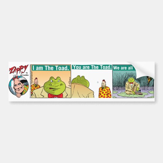 "Ik ben de pad" bumpersticker (Voorkant)