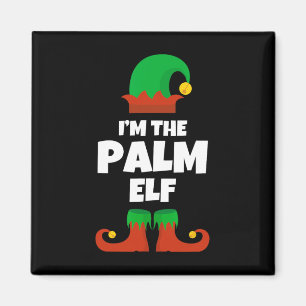 Ik ben de Palm Elf Family Pyjama Christmas Funny B Magneet