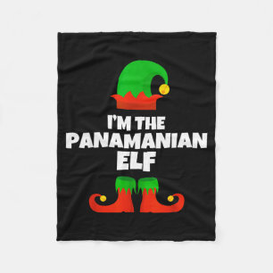 Ik ben de Panamese Elf Familie Pyjama Kerst Pret Fleece Deken