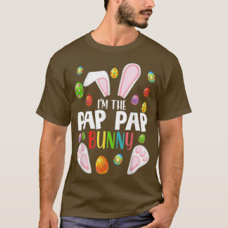 Ik ben de Pap Pap Bunny Funny Matching Family East T-shirt