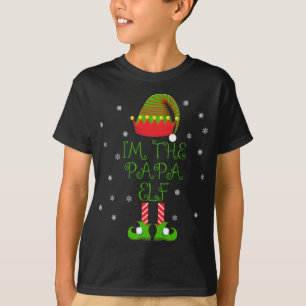 Ik ben de Papa Elf Grappige Groep Familie Kerstmis T-shirt