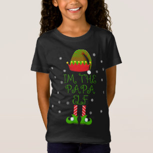 Ik ben de Papa Elf Grappige Groep Familie Kerstmis T-shirt