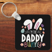 Ik ben de papa papa konijn paasfamilie matching sleutelhanger (Voorkant)