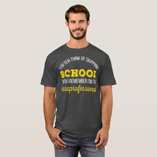 Ik ben de Paraprofessional Tshirt Gift Appreciatio (Voorkant volledig)
