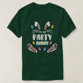 Ik ben de partij... een grappige paasfamilie.. t-shirt (Design voorkant)