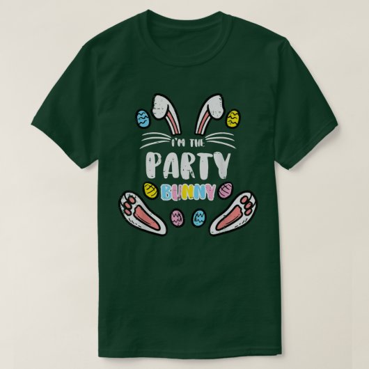 Ik ben de partij... een grappige paasfamilie.. t-shirt (Design voorkant)