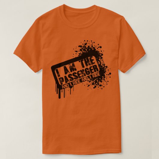Ik ben de passagier t-shirt (Design voorkant)