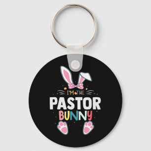 Ik ben de Pastor Bunny Pasen Dag Konijn Familie Ma Sleutelhanger