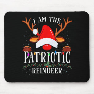 Ik Ben De Patriotische Rendier Kerst Familie Muismat