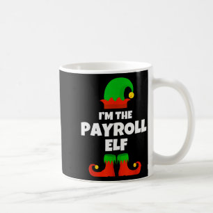 Ik ben de Payroll Elf Familie Pyjama Kerst Grappig Koffiemok