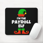 Ik ben de Payroll Elf Familie Pyjama Kerst Grappig Muismat (Met muis)