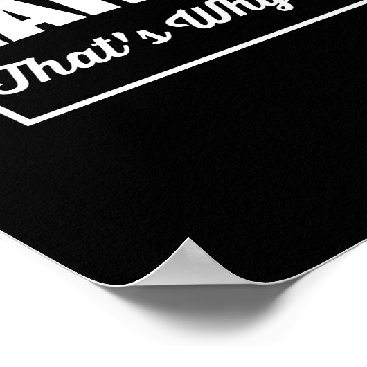 Ik ben de persoonlijke trainer die waarom poster (Hoek)