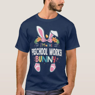 Ik ben de peuter-schoolwerker-paasdag-konijn M T-shirt