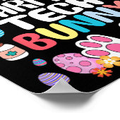 Ik ben de Pharmacy Tech Bunny Funny Bunny Ear East Poster (Hoek)