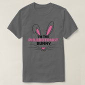 Ik ben de Phlebotomist Bunny Graphic Cute Easter D T-shirt (Design voorkant)