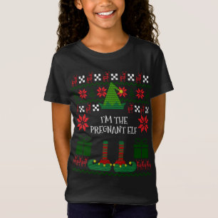 Ik ben de Pickleball Elf Grappige Lelijke Kerstmis T-shirt