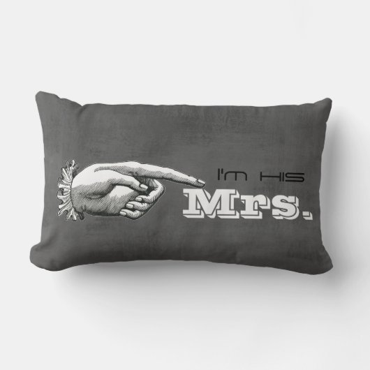 Ik ben de 'Pillow Wedding Gift'-set van zijn Mrs. Kussen (Voorkant)