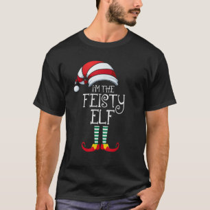 Ik ben de pittige Elf familie bijpassende kerstcad T-shirt